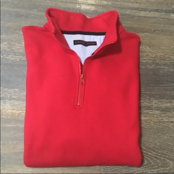 XL Men’s Tommy Hilfiger 1/4 zip fleece sweatshirt - Picture 2 of 5